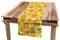 ABAKUHAUS Ostern Tischläufer, Fröhliche Feiertags-Gänseblümchen, Esszimmer Küche Rechteckiger Dekorativer Tischläufer, 40 x 225 cm, Orange Gelb Grün