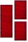 HomebyHome Bettumrandung Schlafzimmer 3 teilig Teppich Rot - Waschbarer Bettumrandung Teppich Läufer Set Extra Flauschig Bettvorleger Schlafzimmer Bettset:2 St. 60x110 cm | 1 St. 80x250 cm