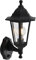 Lindby Wandlampe aussen mit Bewegungsmelder, Aussenwandleuchte Laterne schwarz spritzwassergeschützt IP44 1x E27 max. 60W ohne Leuchtmittel