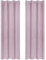 Deconovo Tende per Interni Oscuranti, Tende Camera da Letto Moderna per Salotto Eleganti con Anelli, 140x290 CM (Larghezza x Altezza), 2 Pannelli, Rosa Chiaro