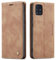 QLTYPRI Hülle für Samsung Galaxy A51, Vintage Dünne Handyhülle mit Kartenfach Geld Slot Ständer PU Ledertasche TPU Bumper Wallet Case Flip Schutzhülle für Samsung Galaxy A51 - Braun