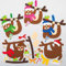 Baker Ross AX574 Weihnachtsfaultier Mix & Match Deko Anhänger Bastelset für Kinder - 8 Stück, Festliche Kreativsets und Bastelbedarf zum Basteln und Dekorieren zur Weihnachtszeit, Weihnachtsfaultier