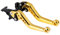 Yosoo Health Gear Motorrad Kupplungsbremshebel, Kupplung Bremshebel Griff, Paar CNC Aluminium Motorrad Kupplung Trommel Bremshebel Griff Rot für Suzukis(Gelb)