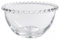 Cabilock 1pc Glass Saucer Beaded Edge Elegant Fruit Bowl for Appetizers Desserts Transparent Storage for Snacks Stylish Tableware for Parties Everyday Use