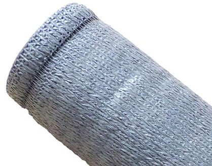 MAILLESTORE Brise-Vue 100% - Gris Clair - 230gr/m² - Boutonnières 1m x 5m