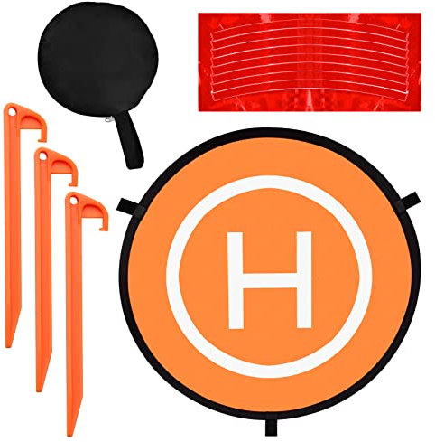 Jinlaili 55 CM Drone Landing Pad, Faltbare Landung Pads, Drohnen-Landeplatz-Zubehör, UAV-Landeplatz, wasserdichte Landung Pads, Tragbare Faltbare Landing Pads, Universal Landung Pads
