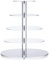 Ulifeme Soporte Cupcakes, Cupcake Stand Acrilico para Tarta, Muffins, Boda, Cumpleaños y Fiesta, 5 Pisos Transparente Soporte para Cupcakes, Diámetro Redonda 14''/12''/10''/8''/6'', 4mm de Espesor
