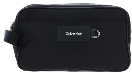 Calvin Klein Herren Elevated WASHBAG K50K509968 Andere SLG (kleine Lederwaren), Schwarz (Ck Black)