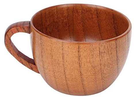 Holz-Kaffeetasse, handgefertigte Teebecher, Holz-Trinkbecher, Tasse Humpen, Holz-Bierkrug, Outdoor-Tee-Reisebecher, Wikinger-Becher für Tee, Bier, Wasser, Saft, Milch