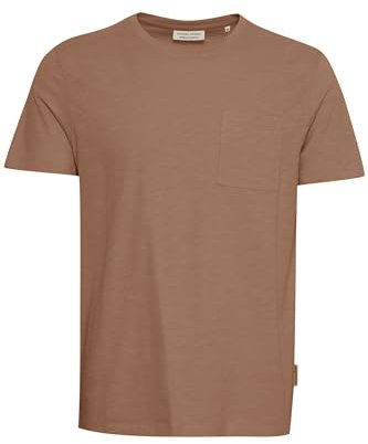 CASUAL FRIDAY CFThor Herren T-Shirt Kurzarm Shirt Basic T-Shirt mit Brusttasche Rundhals-Ausschnitt hochwertige Baumwoll-Qualität, Größe:3XL, Farbe:Beaver Fur (171417)