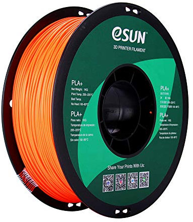 betabots - eSun PLA+ Filament, PLA Plus 3D-Drucker Filament (Orange, PLA+ - 1,75mm / 1kg)