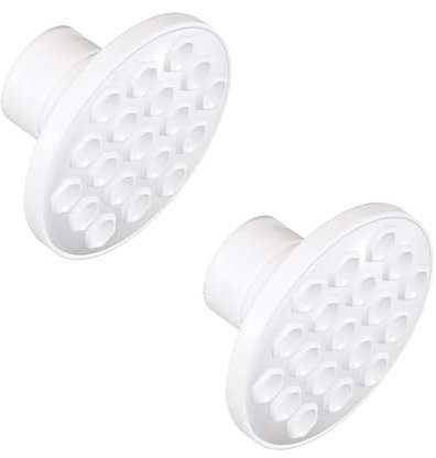GDEVKHN Lot de 2 ventouses rondes 10 cm Blanc