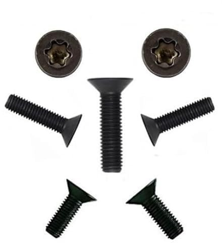 Senkkopfschrauben DIN 965 TORX Edelstahl A2 SCHWARZ M3 M4 M5 M6 Schwarz Brüniert Senkschrauben (50, 4 x 16)