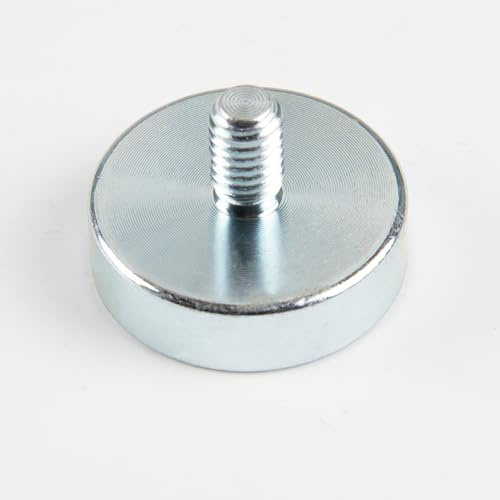 Magna-C® Neodym-Topfmagnet | Neodym Magnet mit Gewindezapfen M6 Ø25x7mm | Magnetsystem für Werkstatt und Industrie extrem starke Haftkraft (20KG)