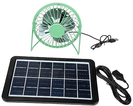 Toddmomy 1 Satz Solarlüfter Geräuschloser Tischventilator Solarpanel-lüfter-kit Solar-tischventilator Desktop-luftkühler Solar-abluftventilator Tragbar Nf Student Wagen Plastik Schreibtisch