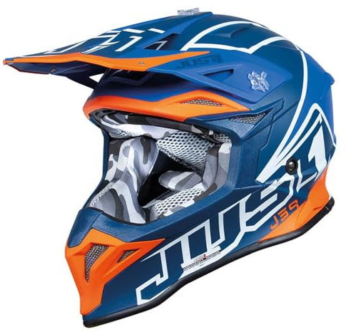 JUST1 Helmet J39 Thruster Blue-Orange 58-M