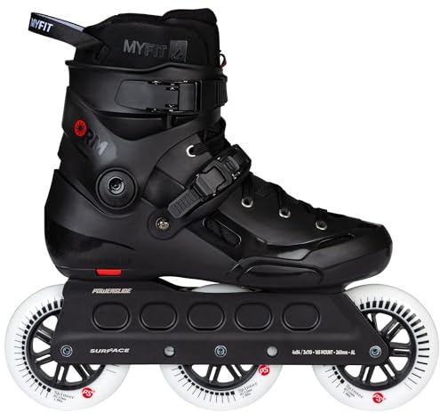 Powerslide Urban Inline Skate Storm Black 110mm, zum cruisen und springen