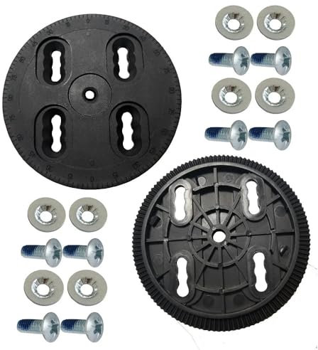 YUANYAO Plaque de Montage de Fixation de Snowboard, diamètre 99mm, Disque, Motif à 4 Trous, 4X4, pièces de Rechange, Sangle Technique avec Jeu de Fixation à vis