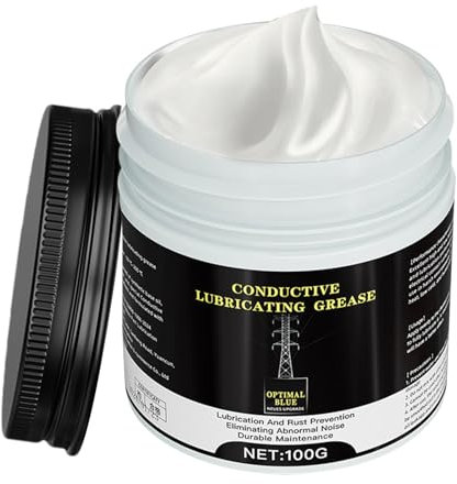 puzzlegame Graisse pour contacts électriques, graisse conductrice,100g de pâte conductrice haute température | Graisse composée automobile polyvalente, lubrifiant anti-grippage en cuivre pour