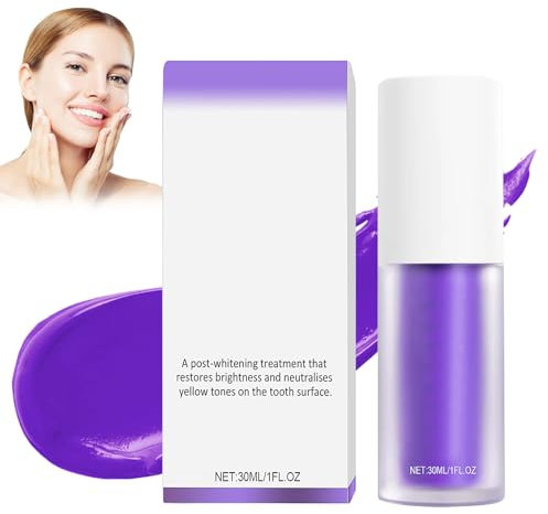 Purple Teeth Whitening Toothpaste, Lila Zahnpasta Weisse Zähne, Purple Toothpaste Zähne Aufhellung, Lila Zahnpasta für Strahlend Weiße Zähne, Zahnaufhellung Zahnpasta Lila Saubere Gelbe Zähne