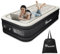 YITAHOME Luftbett Selbstaufblasend Einzel, Luftmatratze mit Integrierter Elektrischer Luftpumpe, Aufblasbare Matratze Bett mit Aufbewahrungstasche für Camping, Gästebett, 191x99x46cm (Grau & Schwarz)