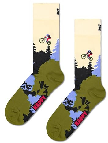 Happy Socks MOUNTAIN BIKE SOCK (DE/NL/SE/PL, Numerisch, 41, 46, Regular, Regular, MEHRFARBIG)