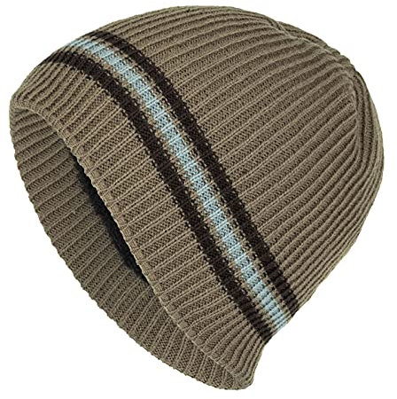 Hüte Dich Vorm Bösen Wolf Warm Plush-Winter-Wollmütze neutral für Erwachsene Strickmütze im freien Baseballmütze Shampoo Cap Kinder (Khaki, One Size)