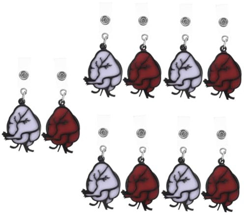 VILLCASE 10pezzi Retrattile Portabadge Infermieristico Clip Girevole Per Identificativi e Studenti e