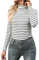 Aottori sous Vetement Thermique Femme Haut Thermique col Roulé Manches Longues Chauds sous-Vêtements Thermiques Léger sous Pull Thermique Haut T-Shirt Hiver Costume 2 L