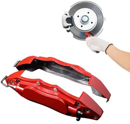 Copertura pinza freno - 2 coperture protettive pinza freno in lega | per auto moderni e moderni per la copertura della pinza universale per la protezione delle modifiche 'auto