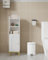 Hzuaneri Badezimmerschrank, Toilettenschrank, Badschrank, schmales Badregal, Verstellbare Ablagen, platzsparend, für kleine Räume, einfache Montage, 20 × 25 × 90 cm, Weiß BC38213G