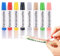 Ovaletta 8 Farben Kerzen Bemalen Set, Kerzenstifte, Wachsplatten für Kerzen, Candle Pen, Kerzenstifte zum Verzieren, Keramik Bemalen Set, je 10 ml