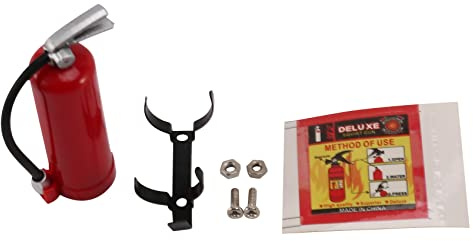 melairo RC DéCoration Mini Extincteur en MéTal pour 1/10 RC Crawler SCX10 90046 TRX4 D90, Rouge