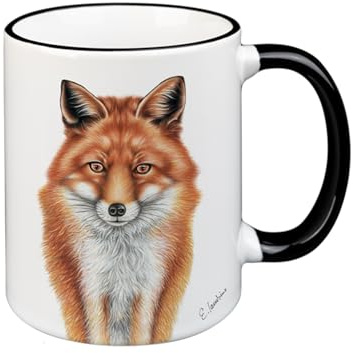 Generisch Schwarzwaldmariele - 3579 - Kaffeebecher, Fuchs, Keramik, 330ml