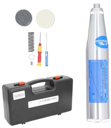 ANKROYU Betonrebound Hammer, mechanischer Druckresistent -Testermesserwerkzeug, Betonrebound -Testhammer, Betonhammer -Resiliometer für Gebäudebrücken