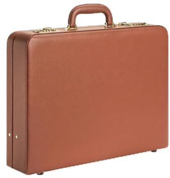 LOCKCURX Feststellbare Aktentasche – Aktentasche für Herren, PU-Leder, Hartschale, Attache Case für Laptop, Dokument, Telefon, Reisepass