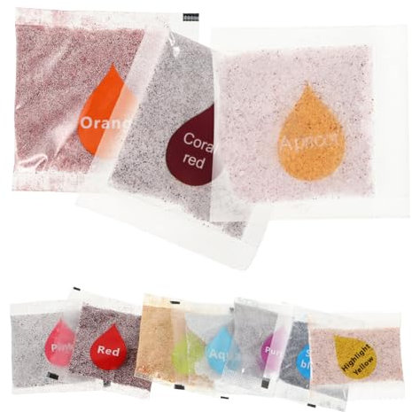 Angoily 10piezas Pzas Polvo Pigmento Tinte Ropa Tie Dye Kit Diy Para Camisetas Algodón Lino Colores Vivos Fiesta
