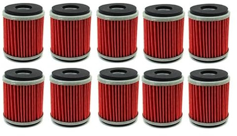 HQQYGDM 10x Filtro Olio per Yamaha R125 125 WR 125R 125X 250 250F 450F 450 WR250F WR450F WR250X WR250R YZ450F YZ250F YZ250 YFZ450