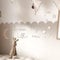 Holztraum Big Little One Schild mit Mond Stern als Kulisse Wandbeschriftung Kinderzimmer Deko für Babyzimmer Babyzimmer Wandschriftzüge Schriftzüge