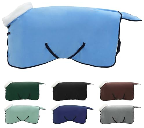 vidaXL Pferdedecke Volles Aqua 105 cm Polarfleece