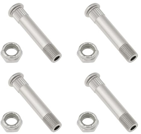 LT Easiyl Kingpin und Mutter für Skateboard, LKW, 9,3 x 50 mm, silberfarben, hohl, kompatibel mit Ace AF1 Classic, 4 Stück