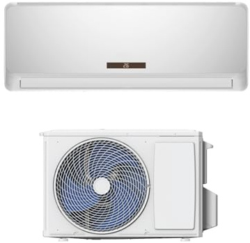 LIFEZEAL Climatiseur Split 24000 BTU Réversible, Climatiseur Inverter Silencieuse avec Pompe à Chaleur, R32, Classe A++, Climatisation avec Auto-Nettoyante, Télécommande pour Salon, Chambre (24000BTU)