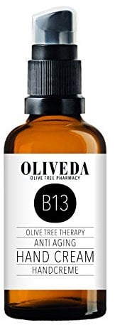 Oliveda B13 - Handcreme Anti Aging | pflegende & reichhaltige Naturkosmetik Feuchtigkeitscreme für zarte und rissige Hände + intensiver Schutz für Haut und Nagelbett + nicht fettend - 50 ml