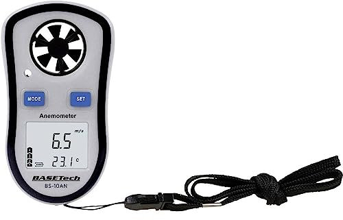 Basetech BS-10AN Anemometer 0.1 bis 30 m/s mit Temperaturmessfunktion
