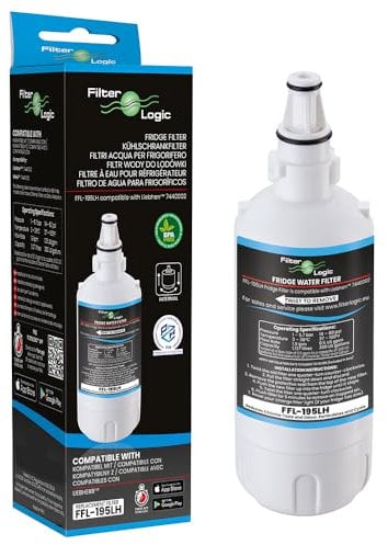 FilterLogic FFL-195LH | Filtro de agua compatible con Liebherr 7440011, 9880980 InfinitySpring Filtro de agua Cartucho de filtro para frigorífico