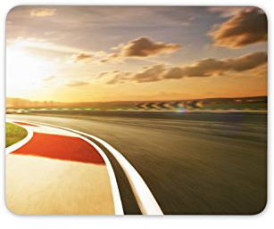 Destination Vinyl Ltd Race Track Mouse Mat Pad - Car Bike Racing Dad PC Computer #8718