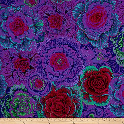 Freespirit Fabrics Kaffe Fassett Collective Brassica violetter Stoff, Meterware