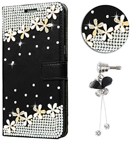 Case iPhone 11 Pro 3D Glitter Book Phone Case Wallet PU Leather Case Cover Bling Sparkly Diamonds Shiny Gems Folio Stand Wallet Flip Card Slots Cute Magnetic Case for for Apple iPhone 11 Pro 5.8