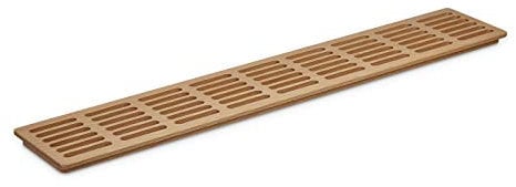 SO-TECH® Rejilla de Ventilación de Madera Masivo Haya natura 550 x 100 x 15 mm Rejilla de alta Calidad