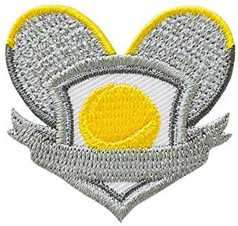 Mono-Quick Bügelbild Aufnäher Patch Applikation zum Aufbügeln Wappen Sport Tennis 4,0 x 4,0 cm